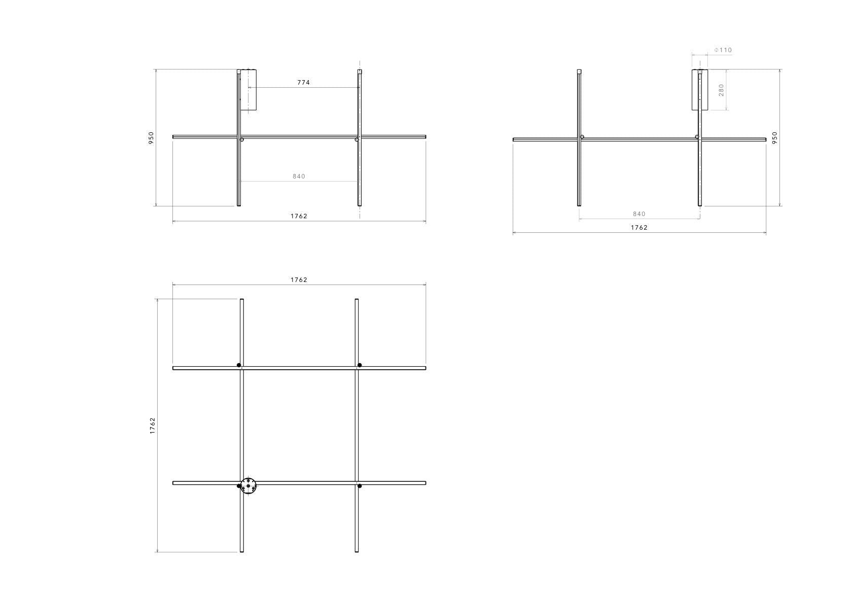[product_category]-Flos Coordinates C4 Ceiling Lamp, Argent-Flos-8059607038277-F1856033-FLO-4