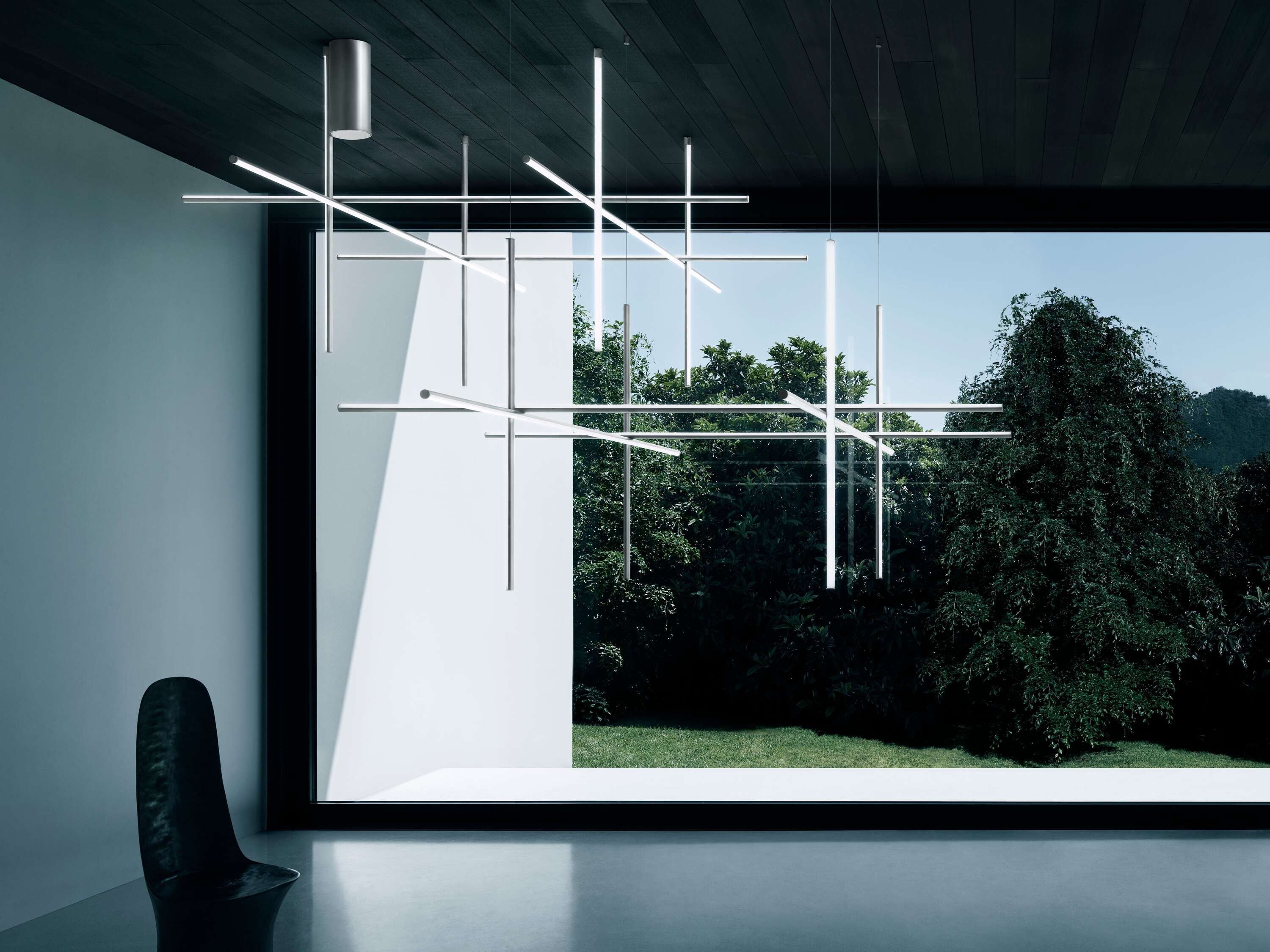 [product_category]-Flos Coordinates C4 Long Ceiling Lamp, Argent-Flos-8059607038284-F1868033-FLO-2