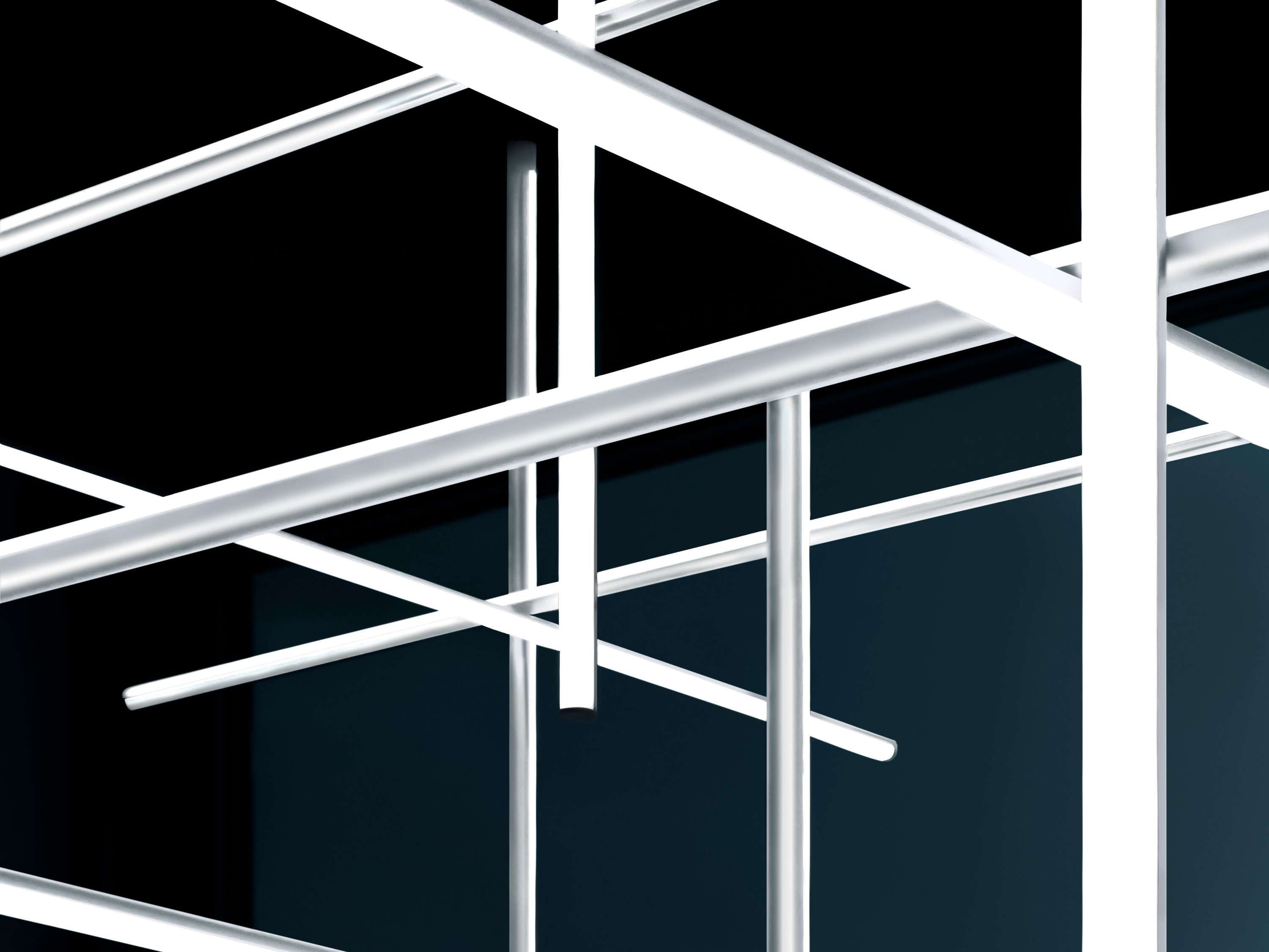 [product_category]-Flos Coordinates C4 Long Ceiling Lamp, Argent-Flos-8059607038284-F1868033-FLO-3
