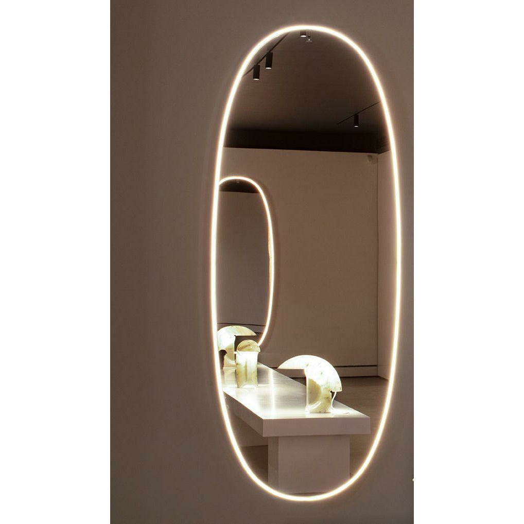 [product_category]-Flos La Plus Belle Mirror With Integrated Lighting, Brushed Gold-Flos-8059607005026-F3680044-FLO-5
