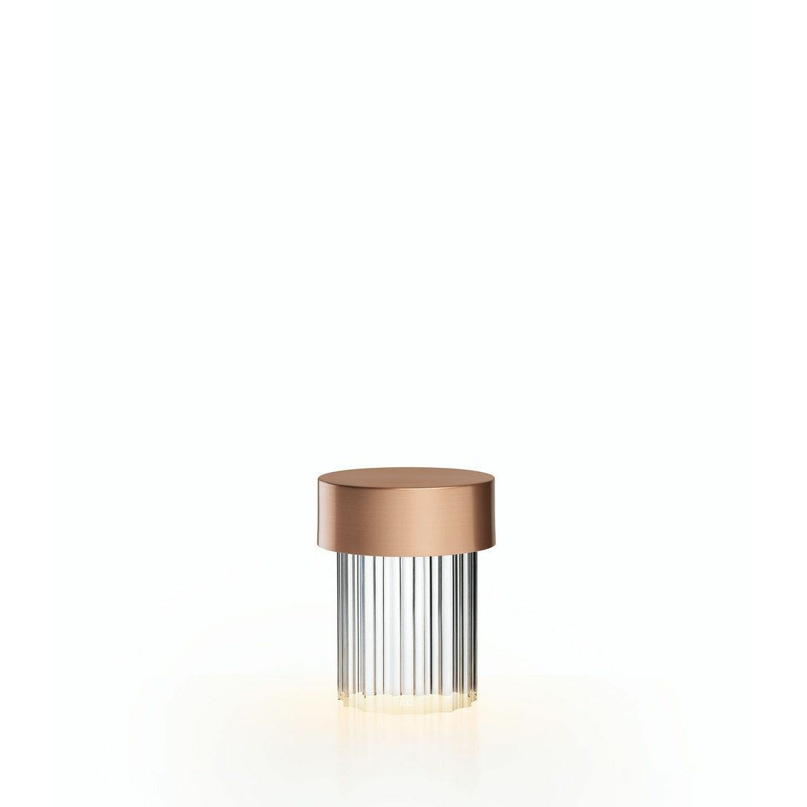 [product_category]-Flos Last Order Fluted Table Lamp, Satin Copper-Flos-8059607030493-F3694015-FLO-1