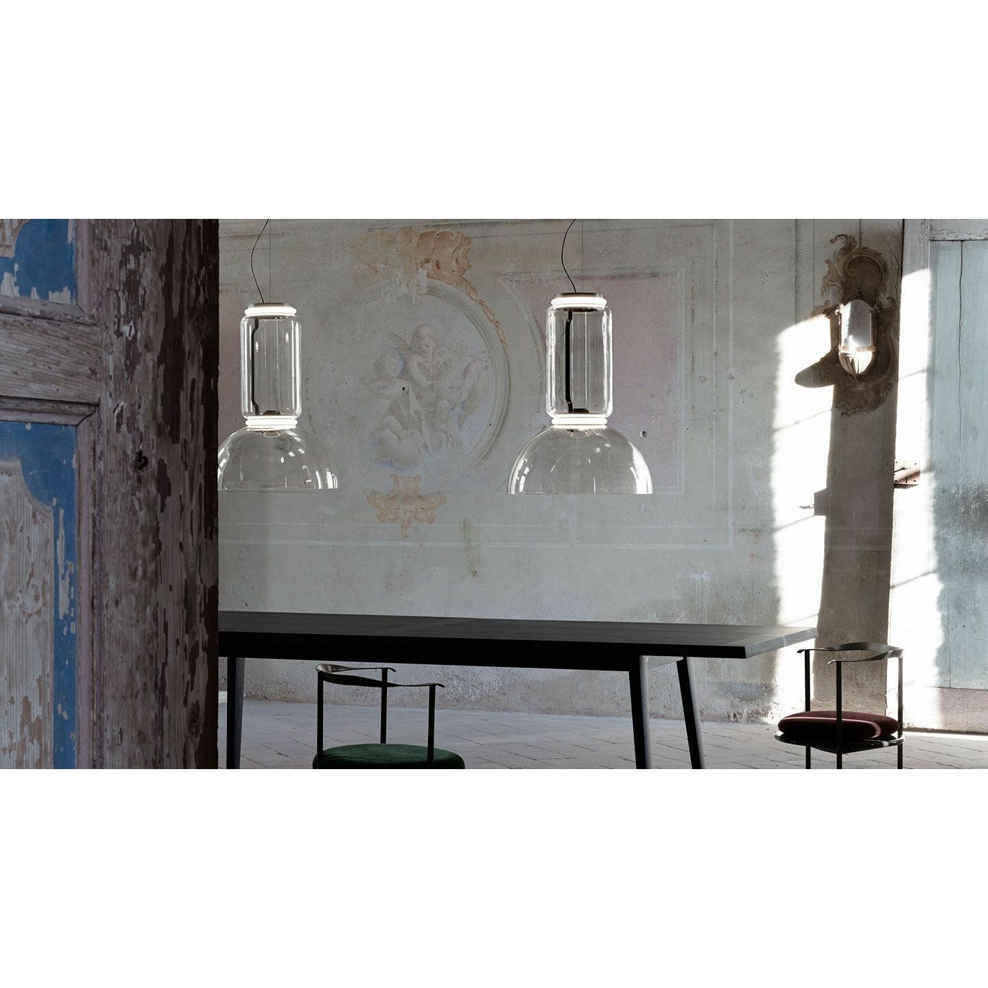 [product_category]-Flos Noctambule S1 Low Cylinder & Bowl Pendant-Flos-8059607000540-F0263000-FLO-2