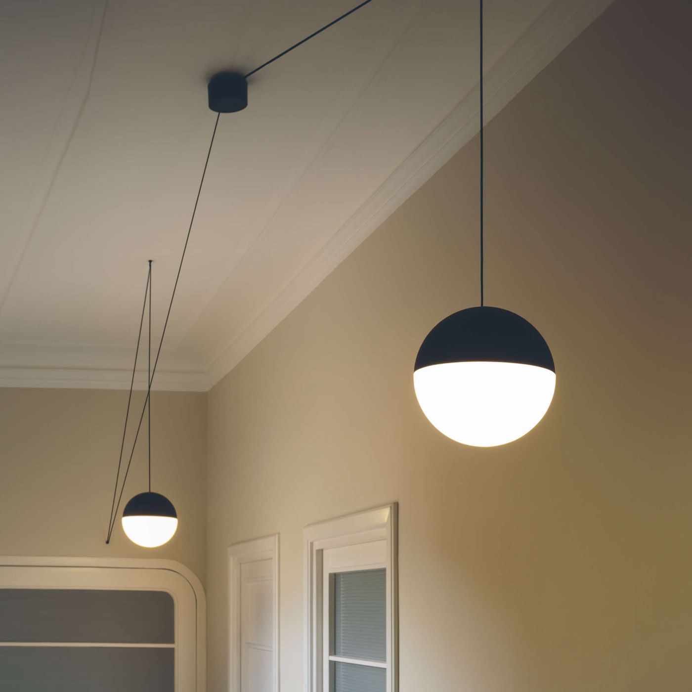 [product_category]-Flos String Light Ball Head Pendant Lamp 22m Black With Sensor Dimmer On Cable-Flos-8059607041536-F6496030-FLO-3