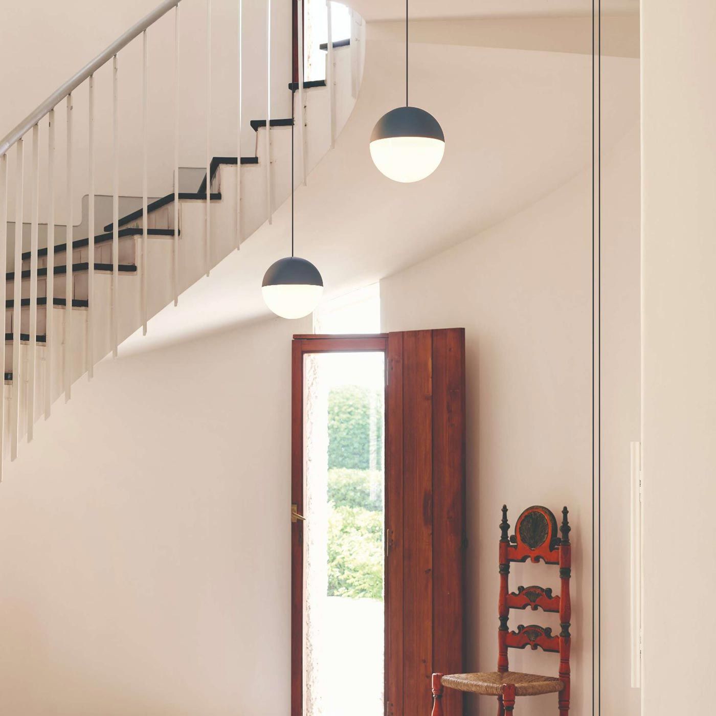 [product_category]-Flos String Light Ball Head Pendant Lamp 22m Black With Sensor Dimmer On Cable-Flos-8059607041536-F6496030-FLO-5