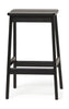 Form & Refine Vinkel Standard Barkstol 65 cm. Sort farvet bøg