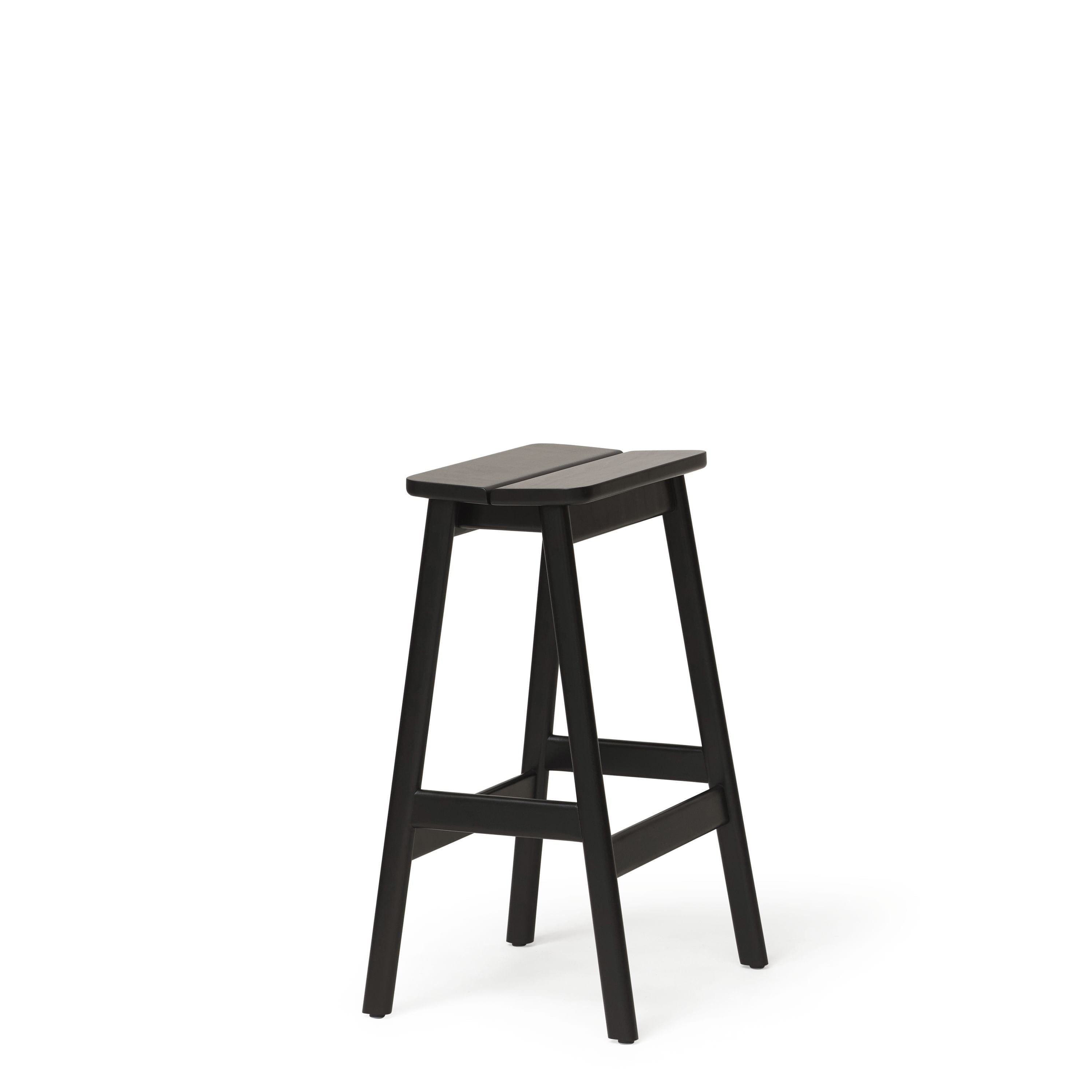 [product_category]-Form & Refine Angle Standard Bar Stool 65 Cm. Black Stained Beech-Form&Refine-5714942052014-5201-FOR-2