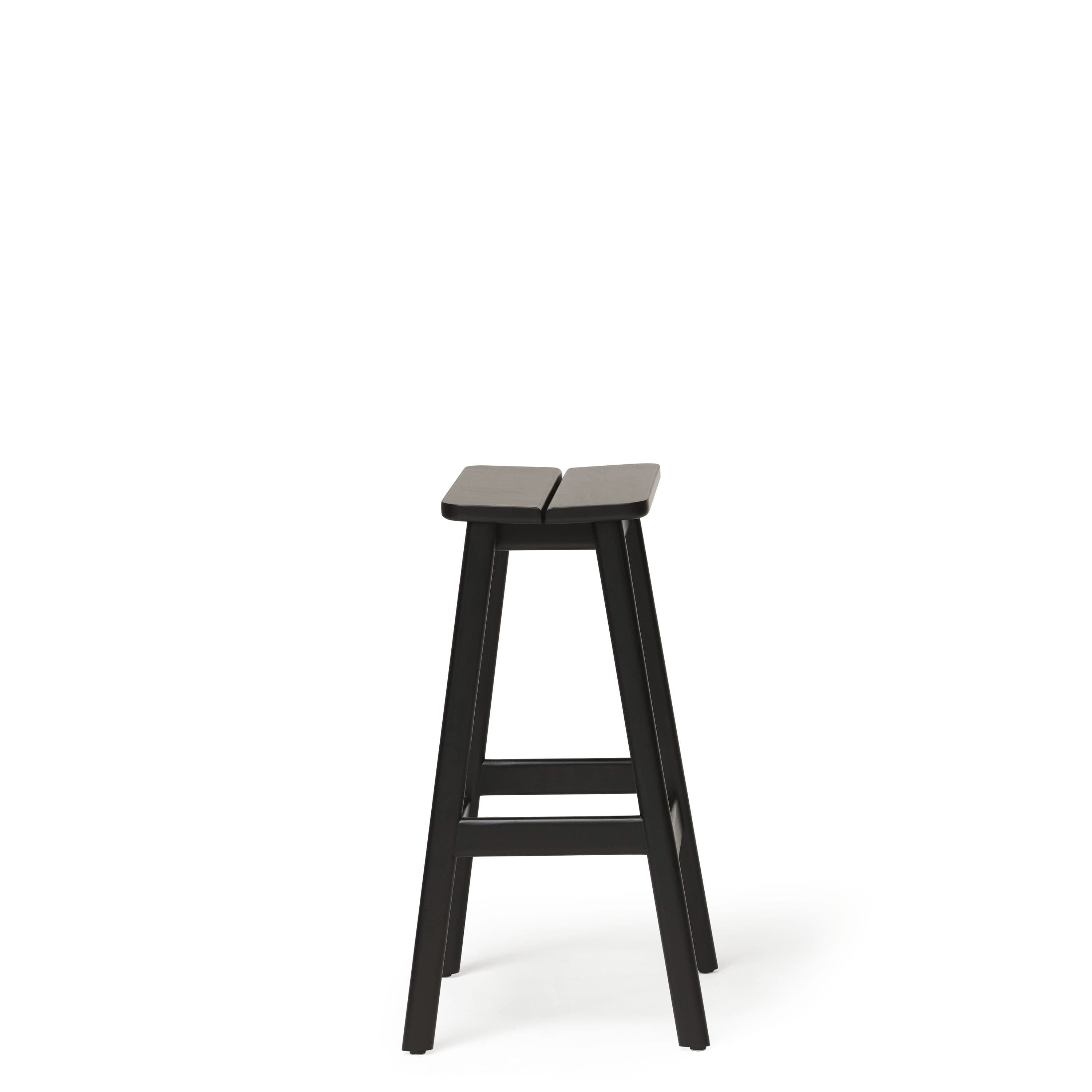 [product_category]-Form & Refine Angle Standard Bar Stool 65 Cm. Black Stained Beech-Form&Refine-5714942052014-5201-FOR-3