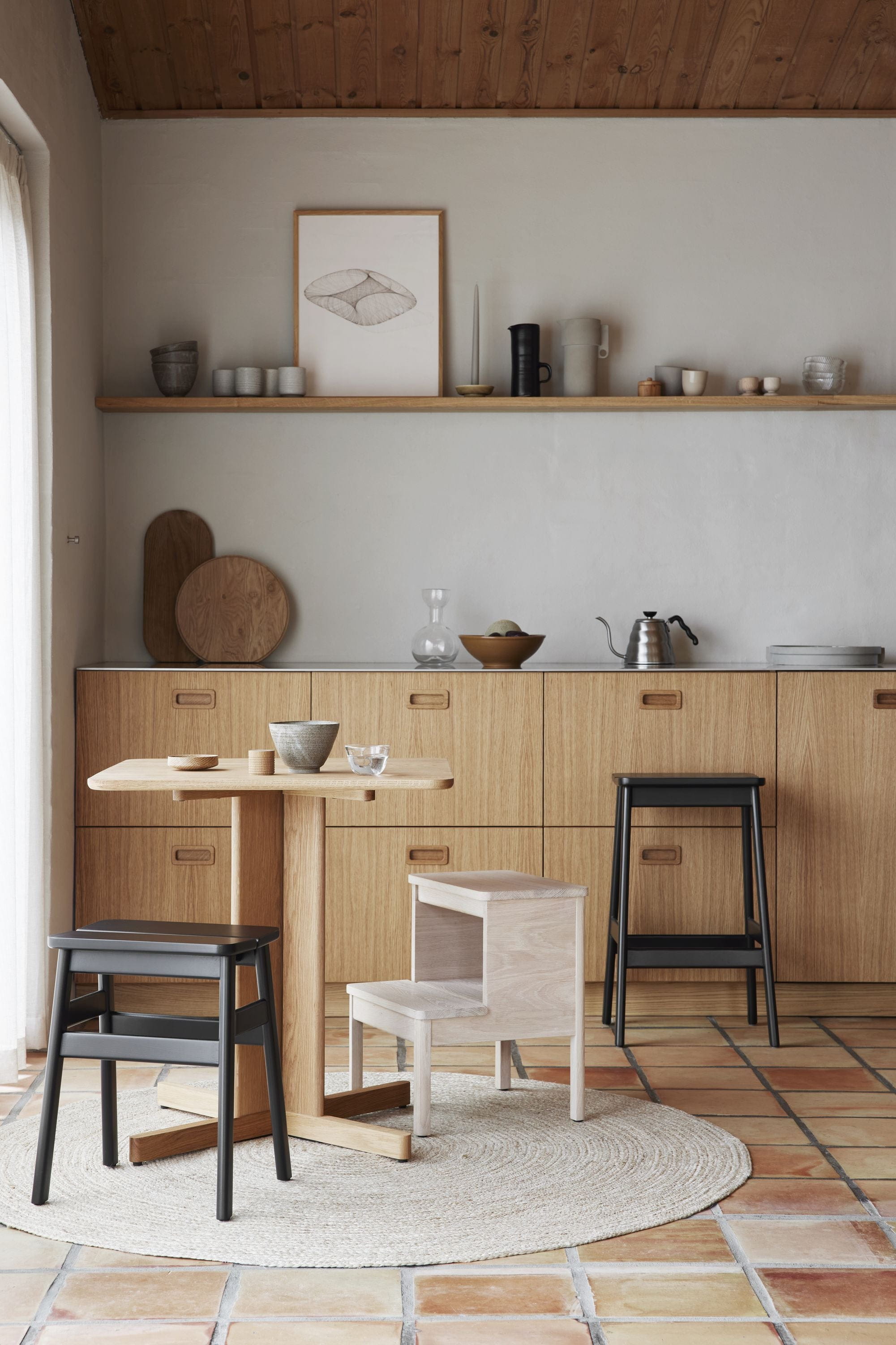 [product_category]-Form & Refine Angle Standard Stool 45 Cm. Black Stained Beech-Form&Refine-5714942051017-5101-FOR-10