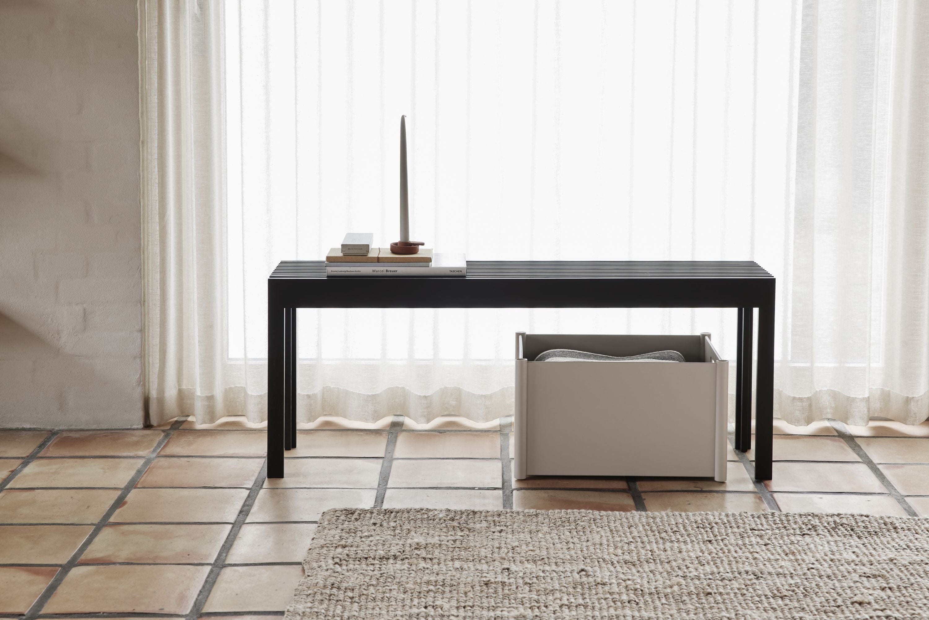 [product_category]-Form & Refine Pillar Storage Box Medium. Warm Grey-Form&Refine-5714942040110-4011-FOR-12
