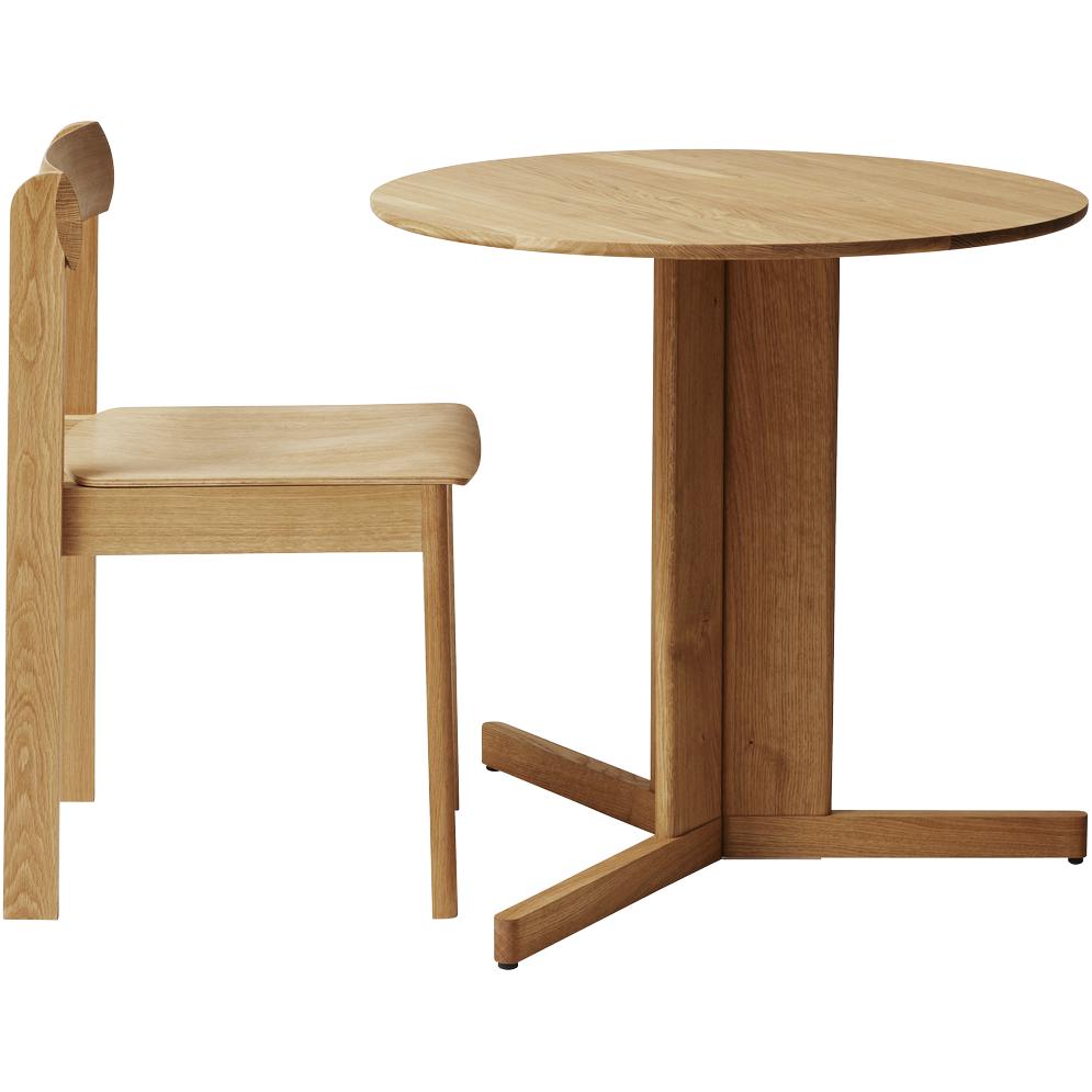 [product_category]-Form & Refine Trefoil Table ø75 Cm. Oak-Form&Refine-5714942012506-1250-FOR-2