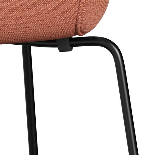 [product_category]-Fritz Hansen 3107 Chair Full Upholstery, Black/Capture Burnt Orange-Fritz Hansen-3107FU-CP4301-DRBL-FRI-7