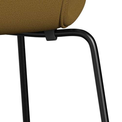 [product_category]-Fritz Hansen 3107 Chair Full Upholstery, Black/Capture Mustard Dark-Fritz Hansen-3107FU-CP6401-DRBL-FRI-7