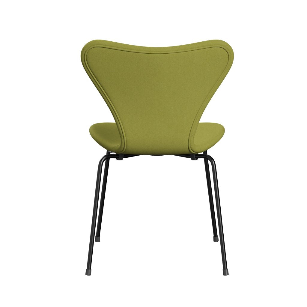 [product_category]-Fritz Hansen 3107 Chair Full Upholstery, Black/Comfort Beige/Green-Fritz Hansen-3107FU-C68001-DRBL-FRI-4