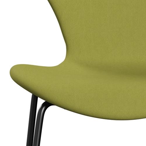 [product_category]-Fritz Hansen 3107 Chair Full Upholstery, Black/Comfort Beige/Green-Fritz Hansen-3107FU-C68001-DRBL-FRI-6