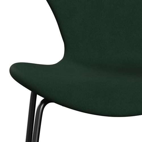 [product_category]-Fritz Hansen 3107 Chair Full Upholstery, Black/Comfort Dark Green-Fritz Hansen-3107FU-C00018-DRBL-FRI-6