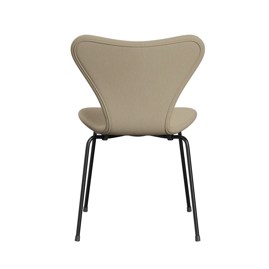 [product_category]-Fritz Hansen 3107 Chair Full Upholstery, Black/Comfort Sand Light (C61002)-Fritz Hansen-3107FU-C61002-DRBL-FRI-4