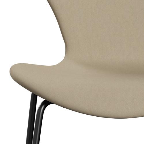 [product_category]-Fritz Hansen 3107 Chair Full Upholstery, Black/Comfort Sand Light (C61002)-Fritz Hansen-3107FU-C61002-DRBL-FRI-6