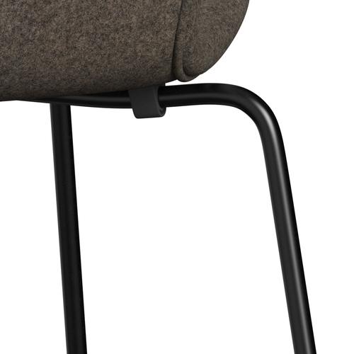 [product_category]-Fritz Hansen 3107 Chair Full Upholstery, Black/Divina Md Mole-Fritz Hansen-3107FU-DMD343-DRBL-FRI-7