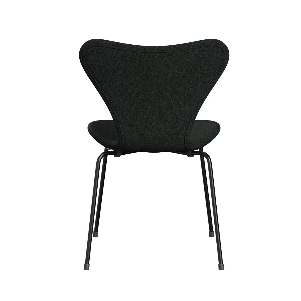 [product_category]-Fritz Hansen 3107 Chair Full Upholstery, Black/Divina Melange Salt & Pepper-Fritz Hansen-3107FU-DIM180-DRBL-FRI-4