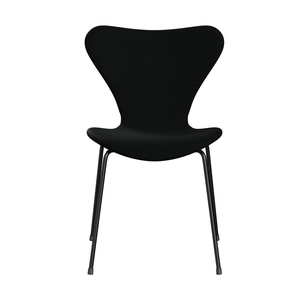 [product_category]-Fritz Hansen 3107 Chair Full Upholstery, Black/Fame Black-Fritz Hansen-3107FU-F60999-DRBL-FRI-1