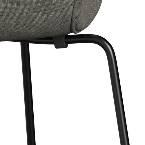 [product_category]-Fritz Hansen 3107 Chair Full Upholstery, Black/Remix Concrete-Fritz Hansen-3107FU-REM133-DRBL-FRI-7
