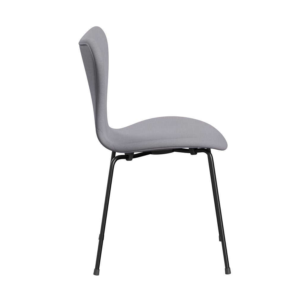 [product_category]-Fritz Hansen 3107 Chair Full Upholstery, Black/Steelcut Siber Grey Light-Fritz Hansen-3107FU-STI135-DRBL-FRI-3