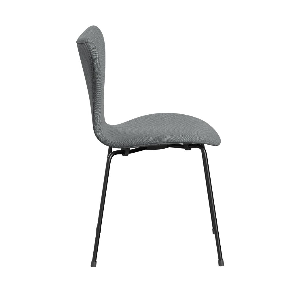 [product_category]-Fritz Hansen 3107 Chair Full Upholstery, Black/Steelcut Trio Grey-Fritz Hansen-3107FU-STR133-DRBL-FRI-3