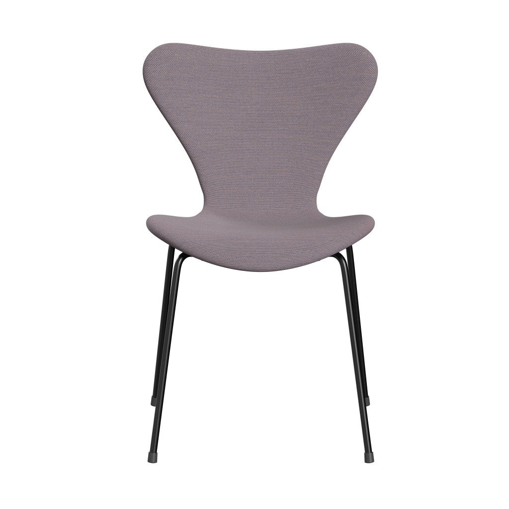 [product_category]-Fritz Hansen 3107 Chair Full Upholstery, Black/Steelcut Trio White/Violet-Fritz Hansen-3107FU-STR806-DRBL-FRI-1
