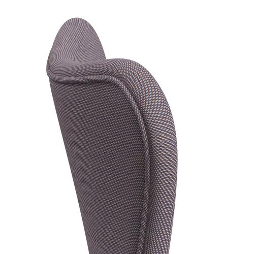 [product_category]-Fritz Hansen 3107 Chair Full Upholstery, Black/Steelcut Trio White/Violet-Fritz Hansen-3107FU-STR806-DRBL-FRI-5