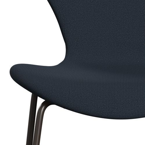 [product_category]-Fritz Hansen 3107 Chair Full Upholstery, Brown Bronze/Capture Blue-Fritz Hansen-3107FU-CP6001-DBPC-FRI-6
