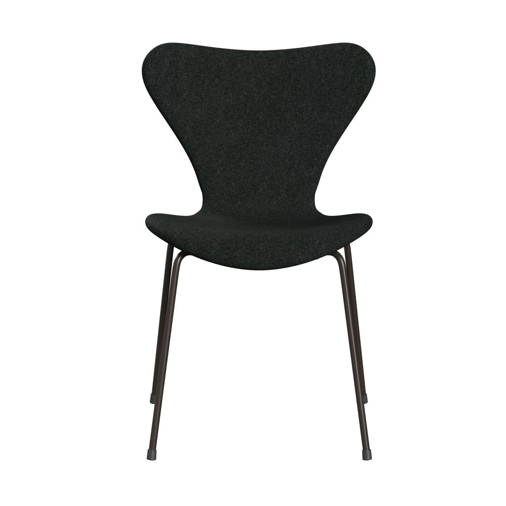 [product_category]-Fritz Hansen 3107 Chair Full Upholstery, Brown Bronze/Divina Melange Salt & Pepper-Fritz Hansen-3107FU-DIM180-DBPC-FRI-1