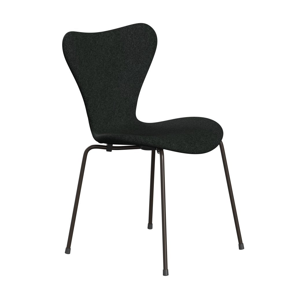 [product_category]-Fritz Hansen 3107 Chair Full Upholstery, Brown Bronze/Divina Melange Salt & Pepper-Fritz Hansen-3107FU-DIM180-DBPC-FRI-2