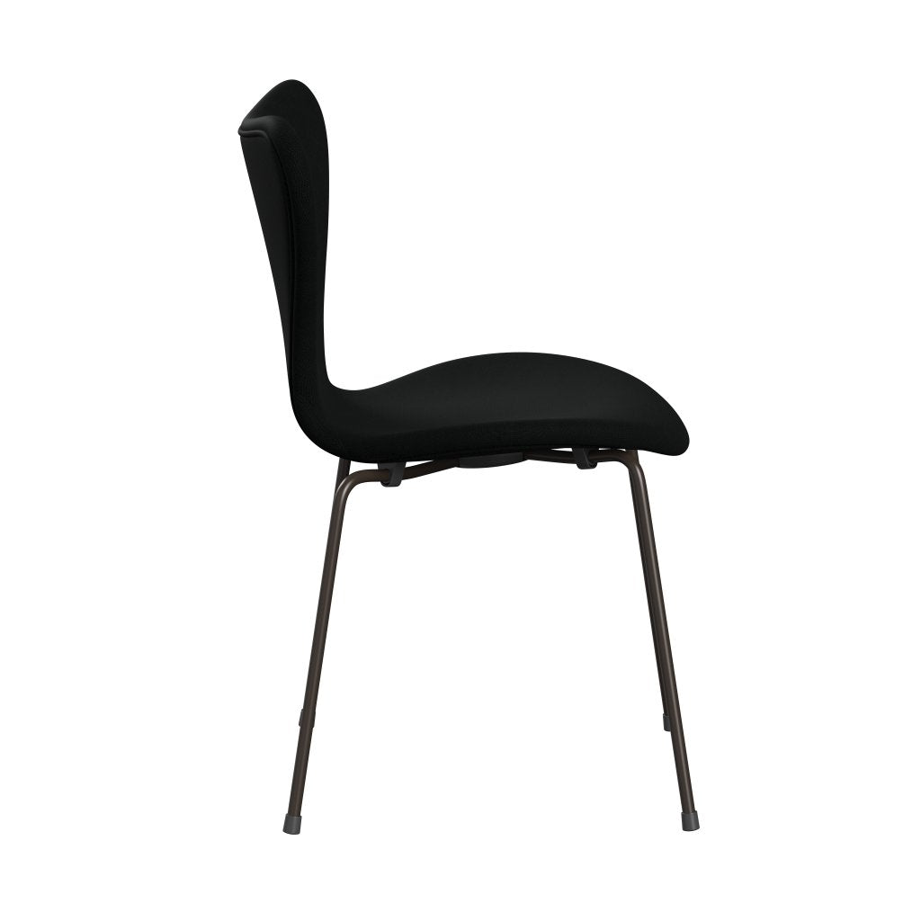 [product_category]-Fritz Hansen 3107 Chair Full Upholstery, Brown Bronze/Fame Black-Fritz Hansen-3107FU-F60999-DBPC-FRI-3