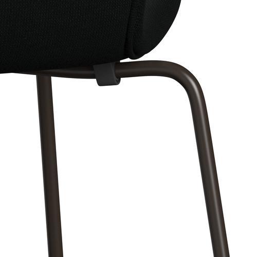 [product_category]-Fritz Hansen 3107 Chair Full Upholstery, Brown Bronze/Fame Black-Fritz Hansen-3107FU-F60999-DBPC-FRI-7