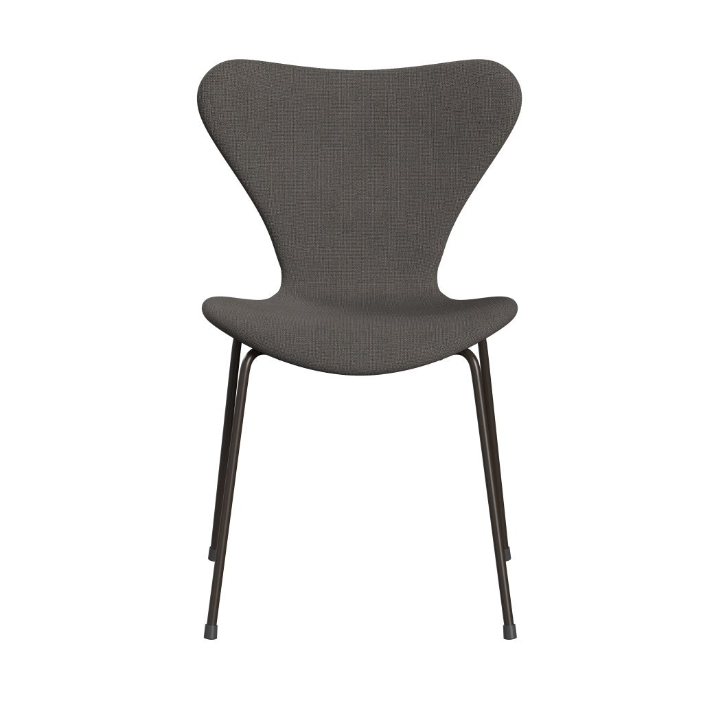 [product_category]-Fritz Hansen 3107 Chair Full Upholstery, Brown Bronze/Hallingdal Grey Dark-Fritz Hansen-3107FU-HAL143-DBPC-FRI-1