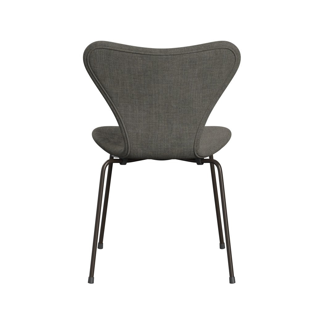 [product_category]-Fritz Hansen 3107 Chair Full Upholstery, Brown Bronze/Remix Concrete-Fritz Hansen-3107FU-REM133-DBPC-FRI-4