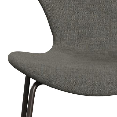[product_category]-Fritz Hansen 3107 Chair Full Upholstery, Brown Bronze/Remix Concrete-Fritz Hansen-3107FU-REM133-DBPC-FRI-6