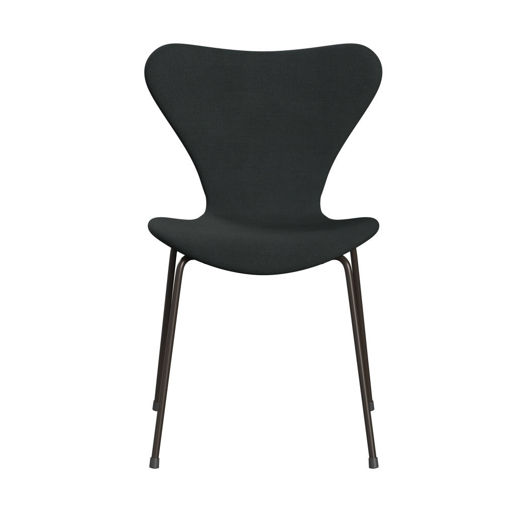 [product_category]-Fritz Hansen 3107 Chair Full Upholstery, Brown Bronze/Steelcut Charcoal-Fritz Hansen-3107FU-STI180-DBPC-FRI-1