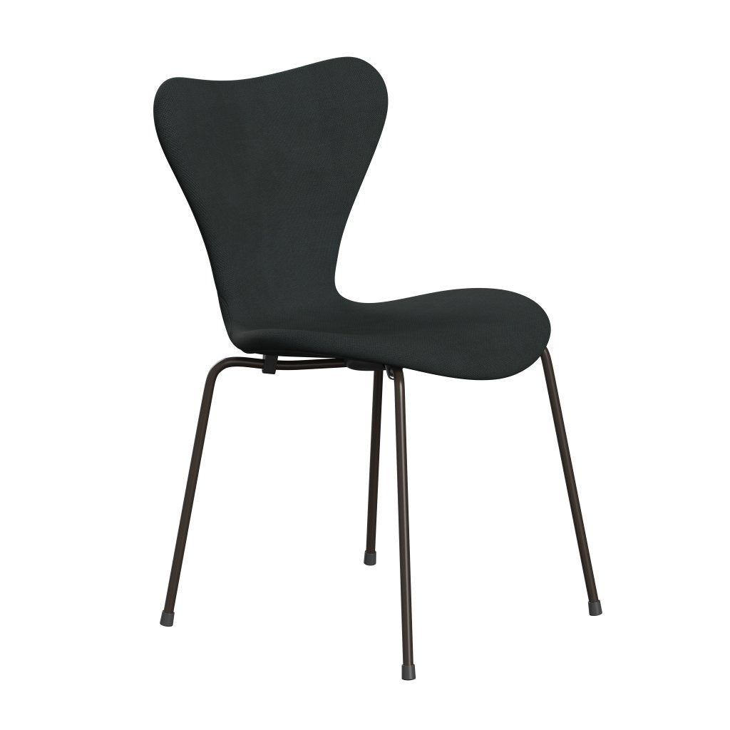 [product_category]-Fritz Hansen 3107 Chair Full Upholstery, Brown Bronze/Steelcut Charcoal-Fritz Hansen-3107FU-STI180-DBPC-FRI-2