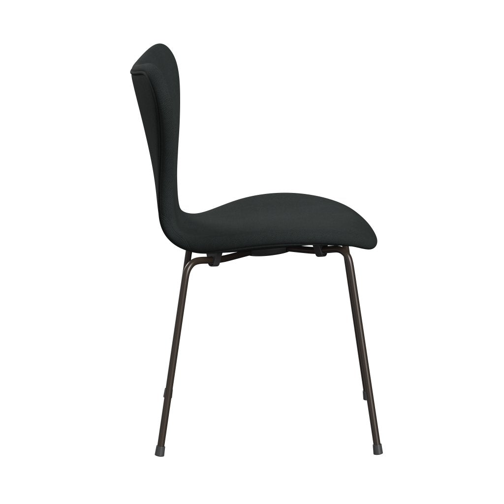 [product_category]-Fritz Hansen 3107 Chair Full Upholstery, Brown Bronze/Steelcut Charcoal-Fritz Hansen-3107FU-STI180-DBPC-FRI-3