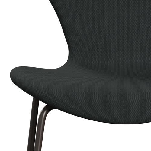 [product_category]-Fritz Hansen 3107 Chair Full Upholstery, Brown Bronze/Steelcut Charcoal-Fritz Hansen-3107FU-STI180-DBPC-FRI-6