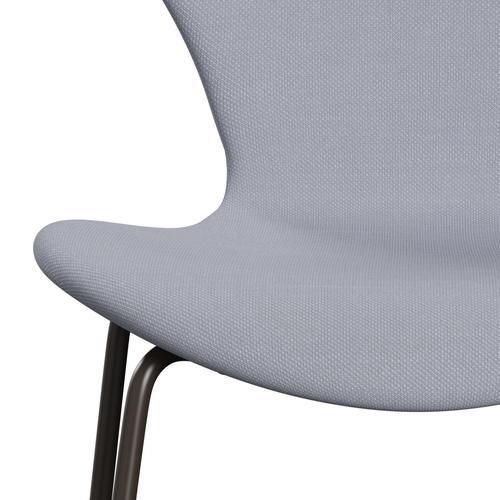[product_category]-Fritz Hansen 3107 Chair Full Upholstery, Brown Bronze/Steelcut Mouse Grey-Fritz Hansen-3107FU-STI120-DBPC-FRI-6