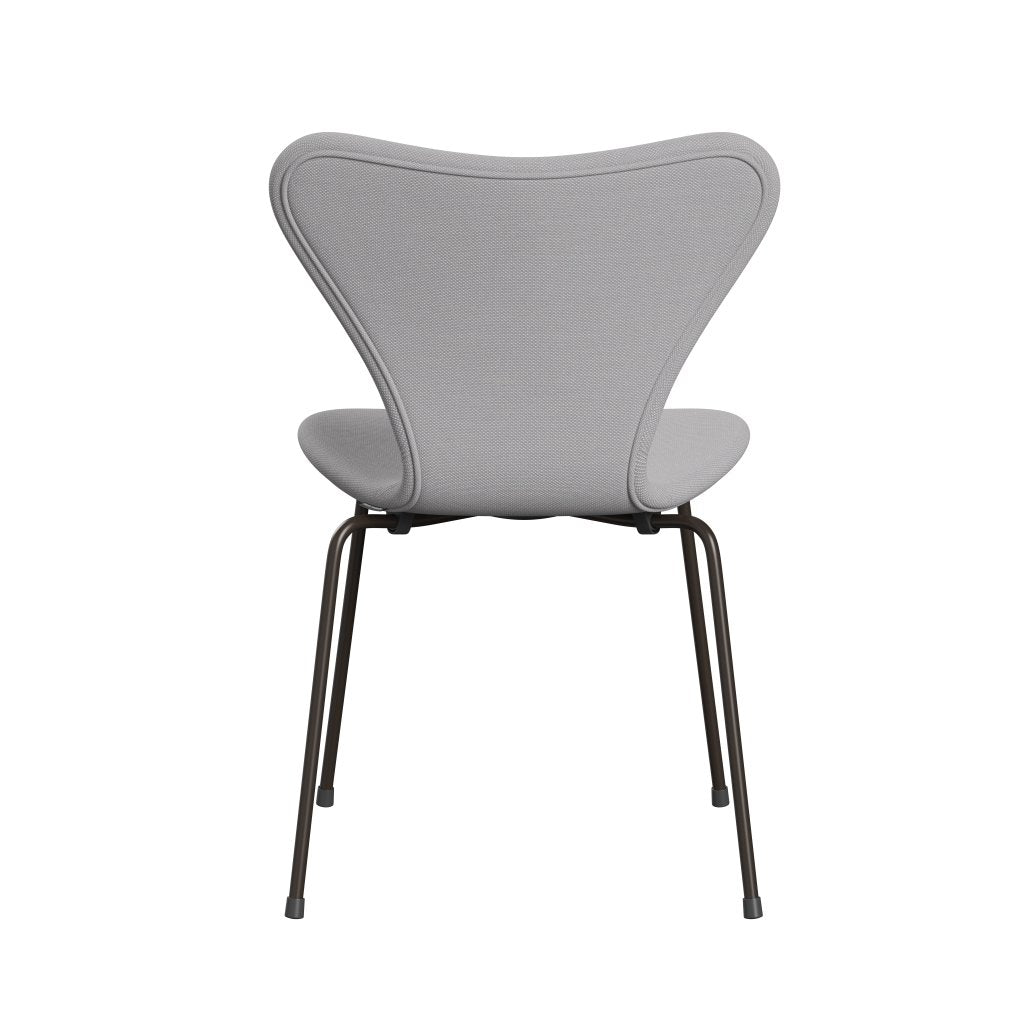 [product_category]-Fritz Hansen 3107 Chair Full Upholstery, Brown Bronze/Steelcut Trio White & Light Grey-Fritz Hansen-3107FU-STR105-DBPC-FRI-4