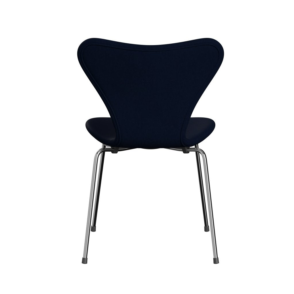 [product_category]-Fritz Hansen 3107 Chair Full Upholstery, Chrome/Comfort Dark Grey/Blue-Fritz Hansen-3107FU-C00040-CST-FRI-4
