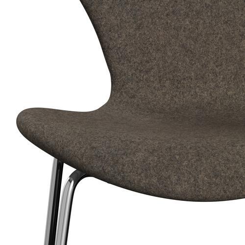 [product_category]-Fritz Hansen 3107 Chair Full Upholstery, Chrome/Divina Md Mole-Fritz Hansen-3107FU-DMD343-CST-FRI-6