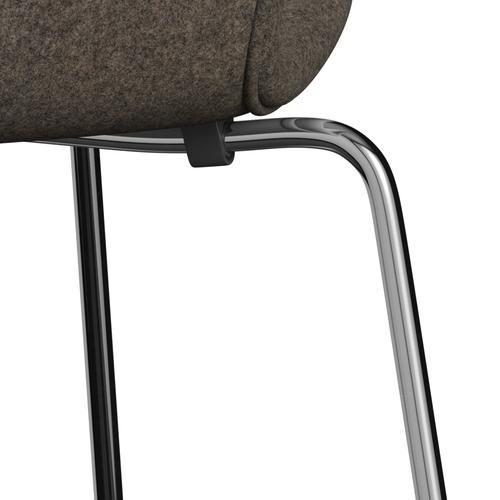 [product_category]-Fritz Hansen 3107 Chair Full Upholstery, Chrome/Divina Md Mole-Fritz Hansen-3107FU-DMD343-CST-FRI-7