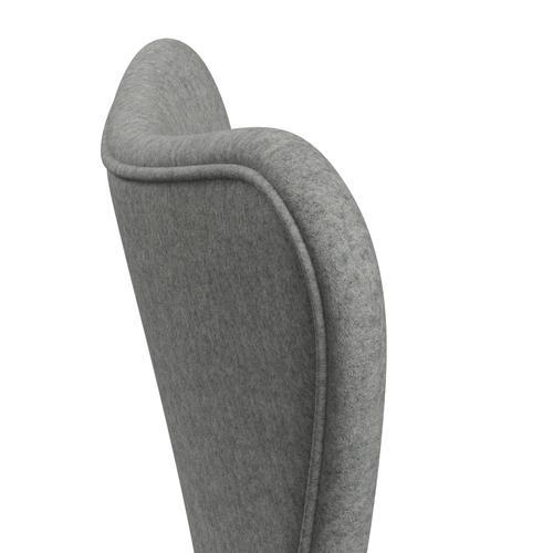 [product_category]-Fritz Hansen 3107 Chair Full Upholstery, Chrome/Divina Melange Light Grey-Fritz Hansen-3107FU-DIM120-CST-FRI-5