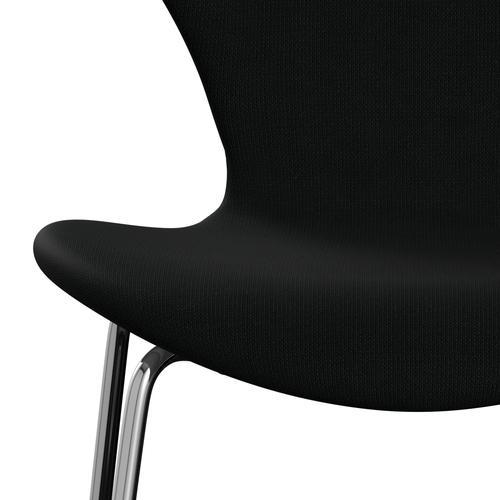 [product_category]-Fritz Hansen 3107 Chair Full Upholstery, Chrome/Fame Black-Fritz Hansen-3107FU-F60999-CST-FRI-6