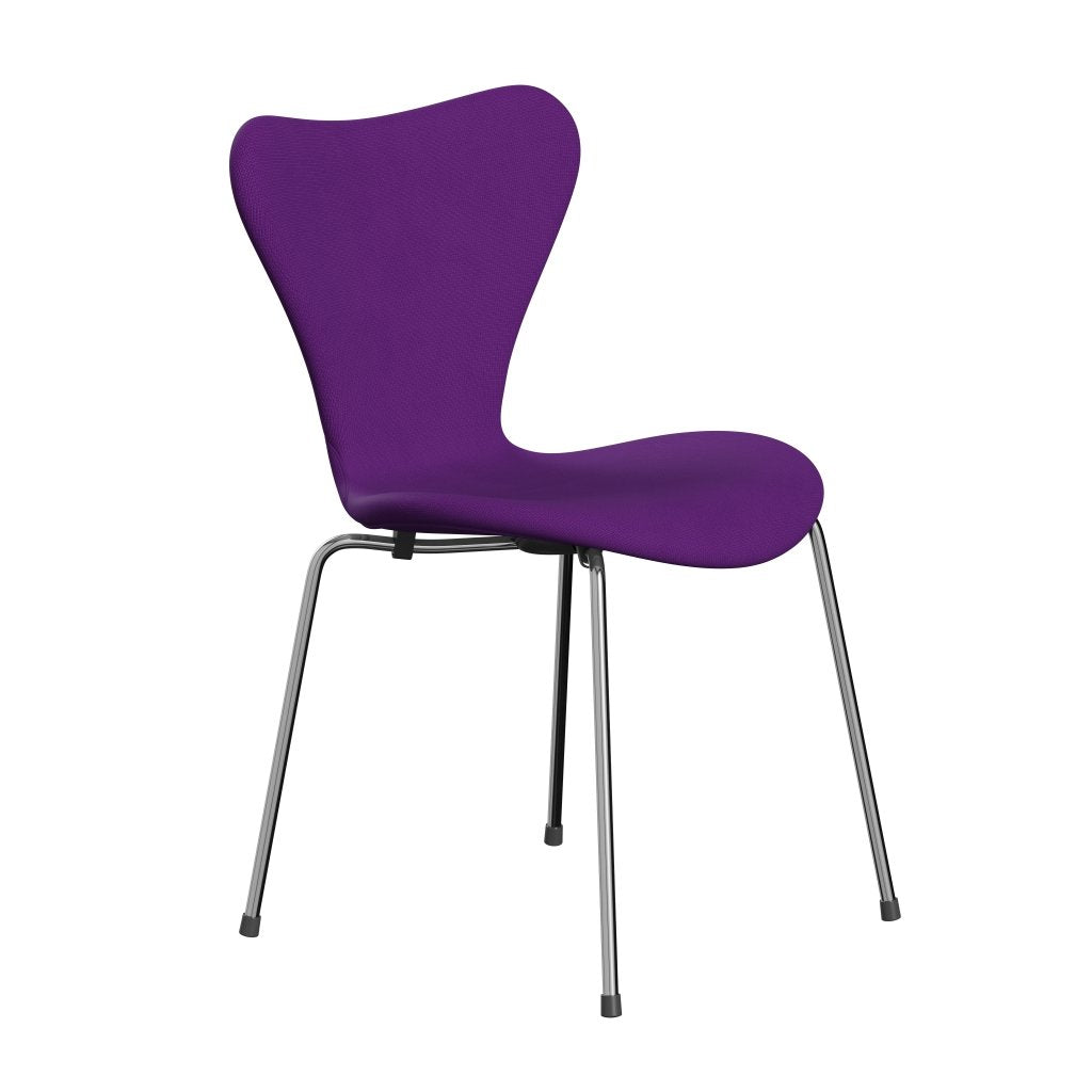 [product_category]-Fritz Hansen 3107 Chair Full Upholstery, Chrome/Fame Violet-Fritz Hansen-3107FU-F65084-CST-FRI-2