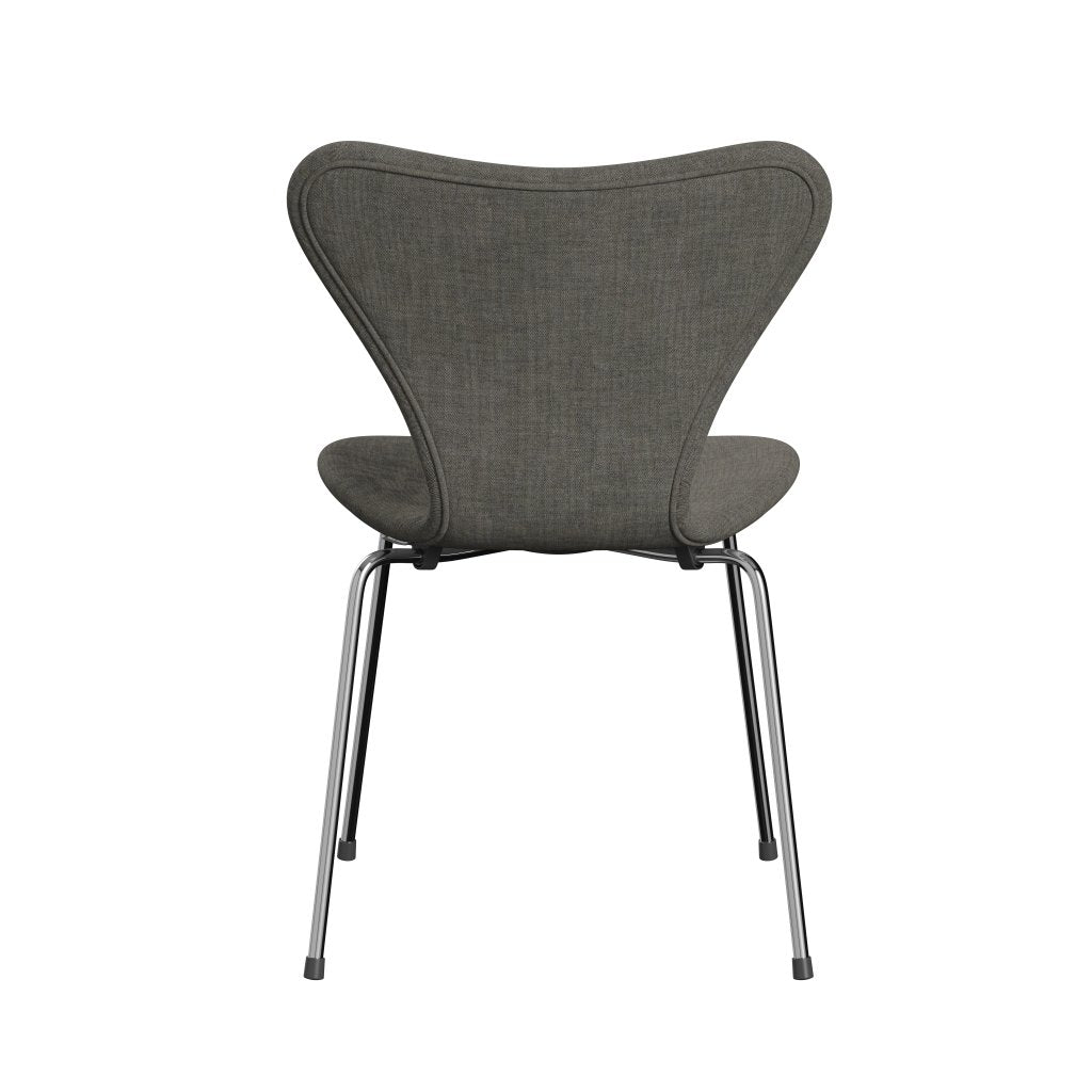 [product_category]-Fritz Hansen 3107 Chair Full Upholstery, Chrome/Remix Concrete-Fritz Hansen-3107FU-REM133-CST-FRI-4